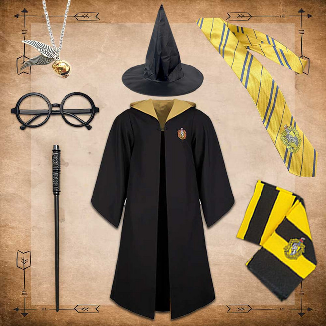 해리포터 망토 7종세트 성인 어린이 키즈 의상 스네이프 플뢰르 지팡이 교복 옷 코스튬 코스프레 반티 [고급지팡이]