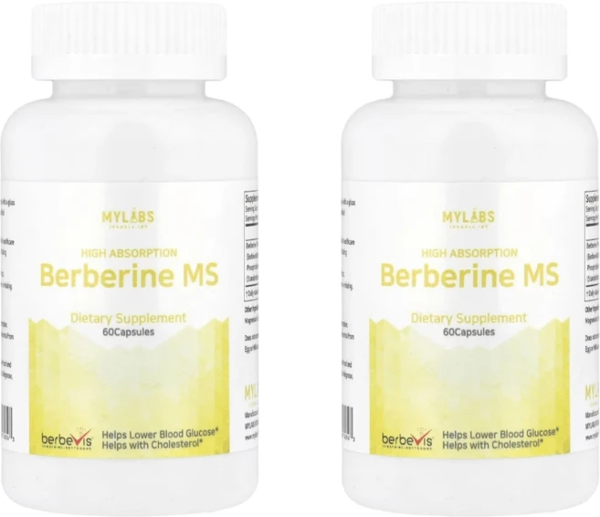 마이랩스 베르베린 550mg 파이토솜 파이토좀 베르베비스 MS 60캡슐 2병 - 쿠팡