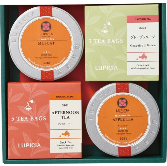 루피시아 홍차 녹차 버라이어티 선물세트, 1개