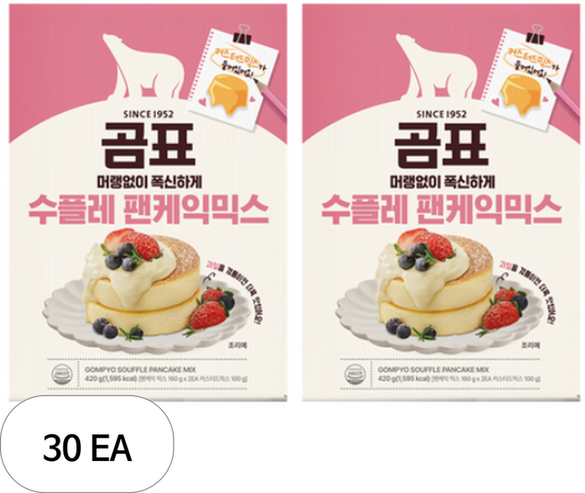 곰표 수플레 팬케익 믹스, 30개, 420g