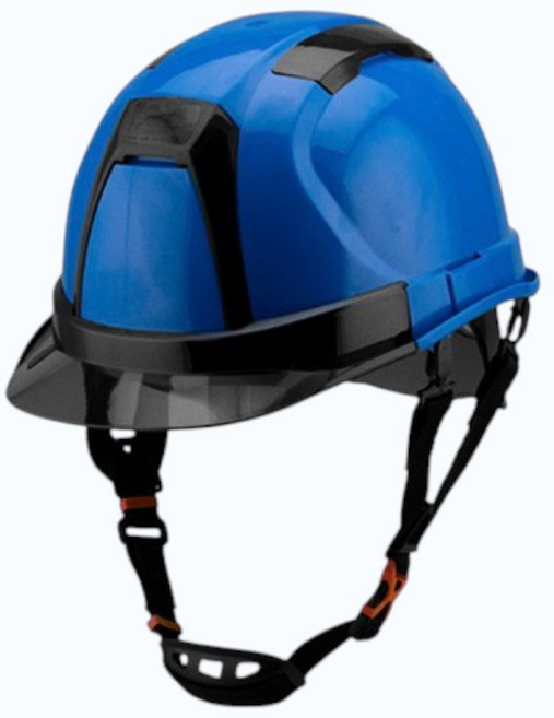 SN-500 透視型工業用防護頭盔, 1個, OP32-53, 藍色