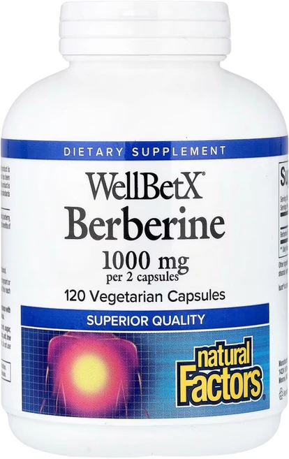 네추럴팩터스 베르베린 500mg 120캡슐 Natural Factors, 1개, 120 개, 120정 - 쿠팡