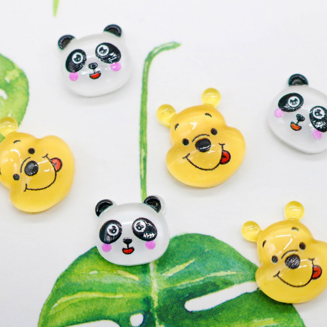 (제이뷰티) 귀여운 곰돌이 와 펜더 3D 네일파츠 (3개입)