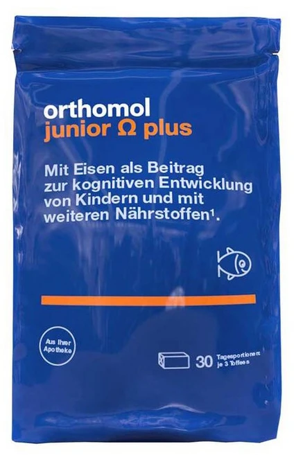 [독일직배송] 오쏘몰 어린이 비건 비타민 오메가 90정, 1개 - 쿠팡