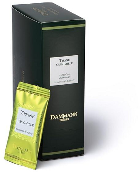 Dammann Freres Satchets 디카페인 얼 그레이 티백 프리미엄 고메 프렌치 홍차 개별 포장 24개(싱글 팩), Chamomile, 1, 24