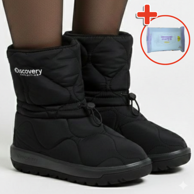 디스커버리 패딩부츠 레스터 QT 여성 미끄럼방지 방한화 QCIR