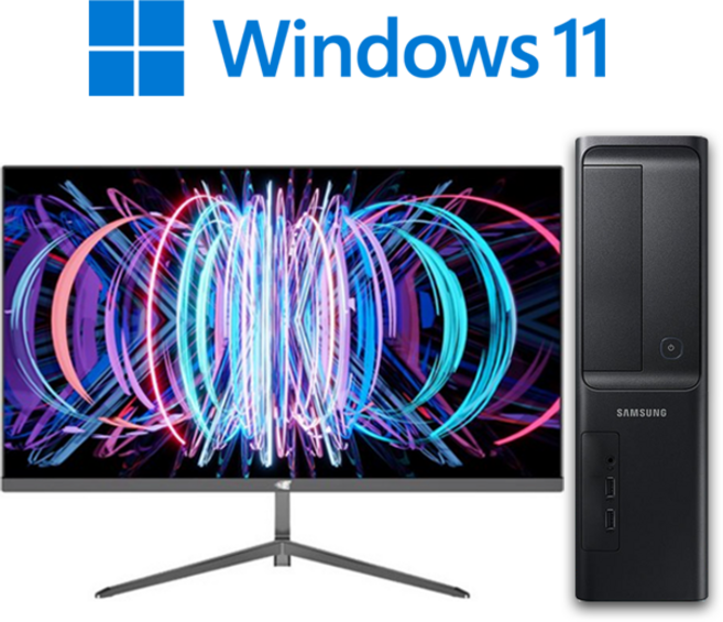 삼성 컴퓨터 본체 데스크탑 사무용 모니터 포함 풀세트 7세대 8기가 16기가 메모리 윈도우11, i5-7400+32인치 모니터 풀세트, WIN11 Pro, 256GB, 16GB