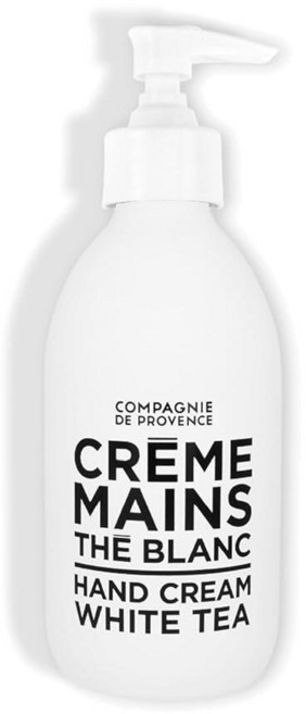 Compagnie de Provence 럭셔리 핸드 크림 - 화이트 티 294.6ml(10온스) 유리 펌프 병, 294.6ml, 1