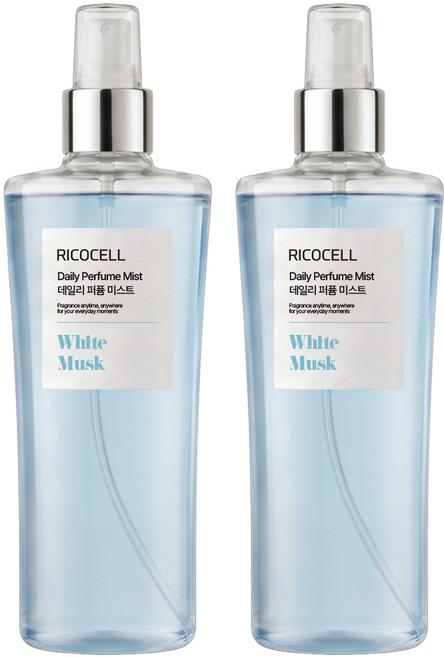 리코셀 데일리 퍼퓸 미스트 화이트머스크 250ml 1+1 향수대용 살냄새, 2개