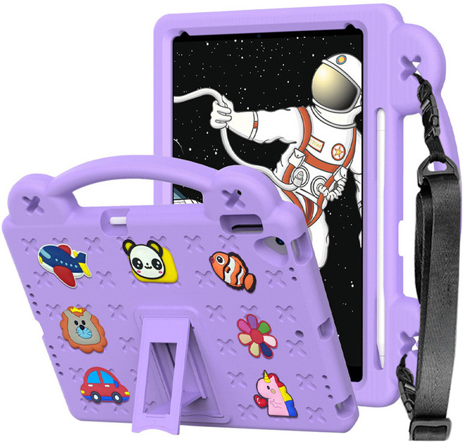 갤럭시탭 아이패드 애니멀비츠 에바폼 케이스, 퍼플 라벤더