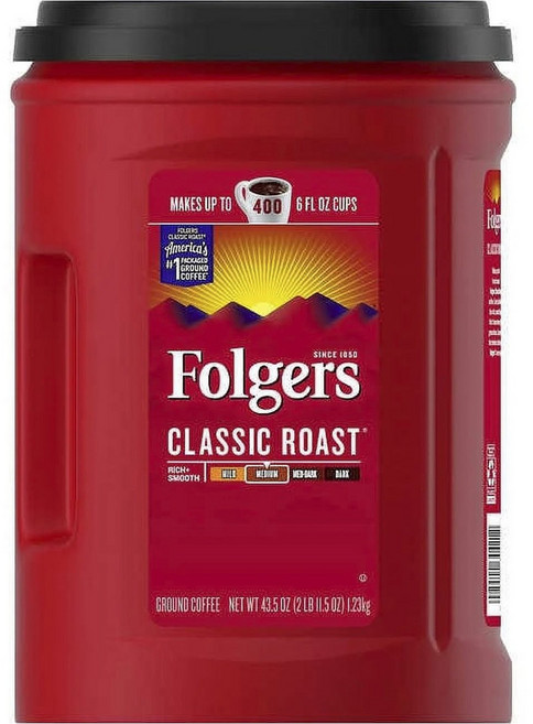 폴저스 Classic Roast Ground Coffee, 1.23kg, 1개