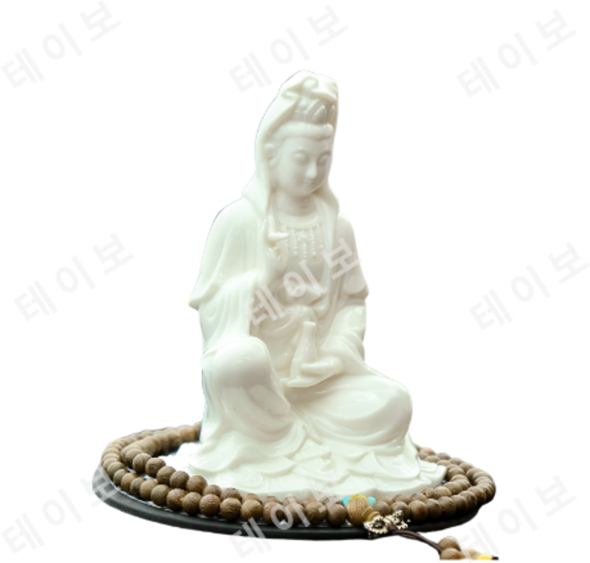 불교용품 자동차 관세음보살 관세보살 불상, 관음보살도 (미끄럼 방지 매트 구슬 보내기)