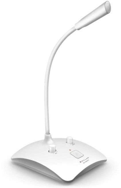 컴소닉 스탠드마이크 CM-750 USB 구즈넥 화이트, 1개