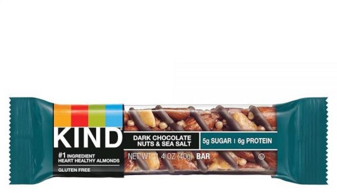 Kind 다크 초콜릿 견과류 및 바다 소금 바 39.7g(1.4온스), 1개, 40g