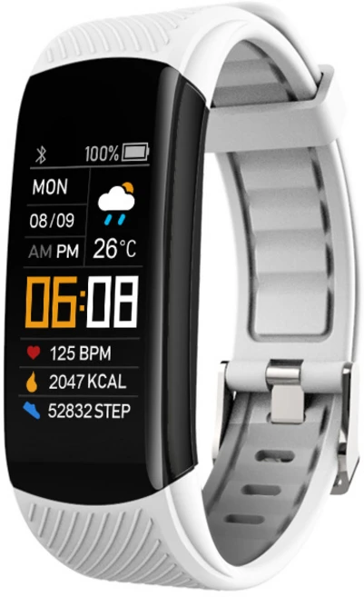 새로운 방수 스포츠 스마트워치 GPS 국제버전 방수 스포츠 시계 달리기+헬스+심박수+보행기+수면 모니터링, 화이트, 4cm, 블루투스 - 쿠팡