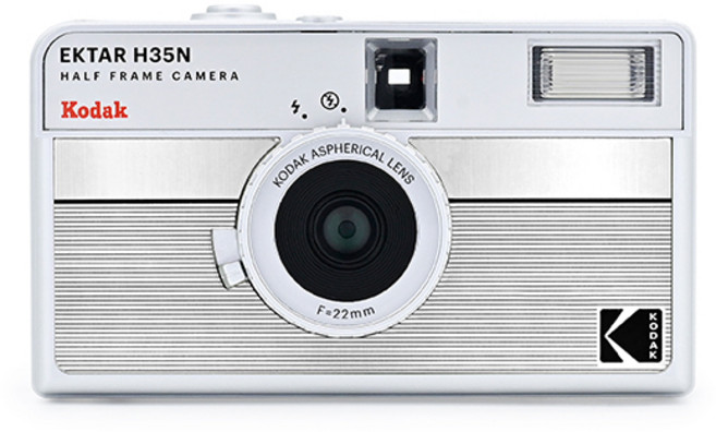 코닥 H35N 하프 프레임 필름 카메라 Striped Silver (스트라이프 실버), 1개