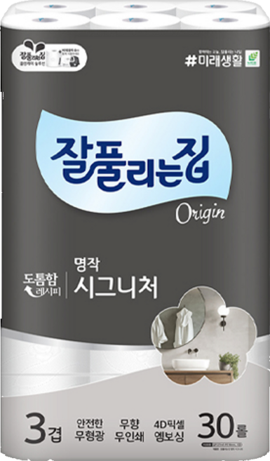 화장지 명작 시그니처 27m 30롤 1개