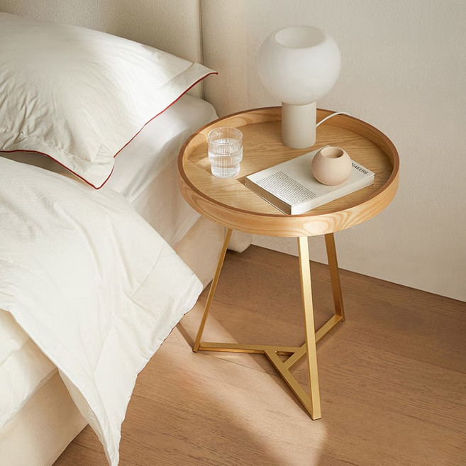 까사미아 케빈2 사이드테이블 고객직접설치, {"상품옵션":"월넛"}