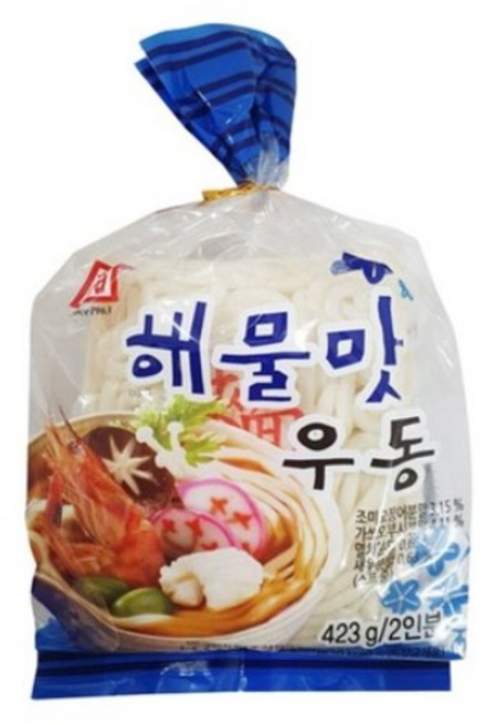 한성기업 해물맛우동, 423g, 20개