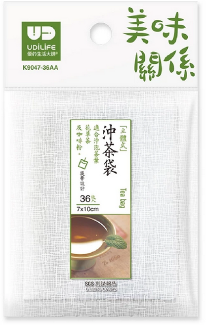 UD 沖茶袋 一次性泡茶袋 茶葉過濾袋 方便沖泡各式茶葉, 白, 1個