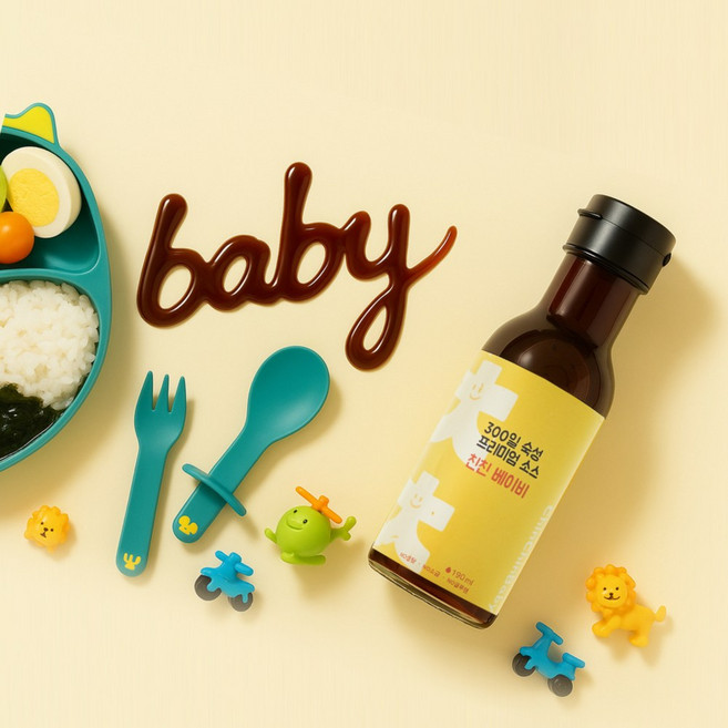 대왕 아기 이유식 유기농 간장 친친베이비 아기간장 이유식간장, 1개, 190ml