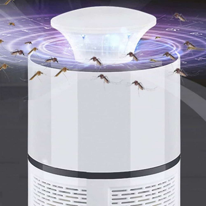 전기트랩 모기포집기 LED 모기 벌레 잡이 저소음 흡입 포집 유인제 벌레잡이 유인등, 화이트 1개+유인제, 본상품