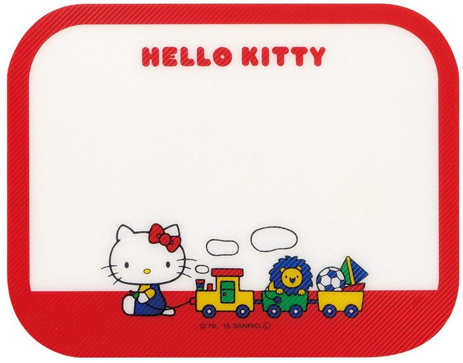 스케이터 캐릭터 어린이 안전칼 시트도마 / 어린이집 실습 요리도우미, 헬로키티, 1개, 시트 도마