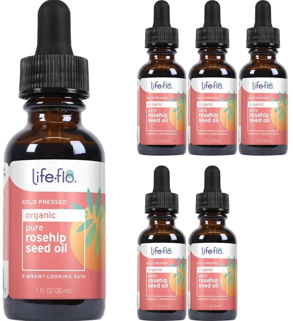 라이프플로헬스 퓨어 로즈힙 씨드 오일, 30ml, 6개 - 쿠팡