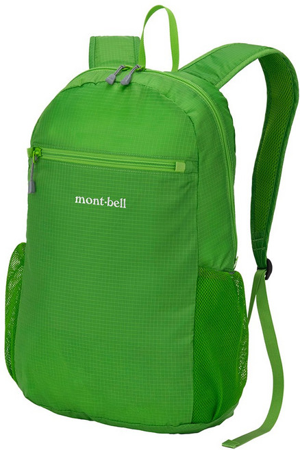 日本 mont-bell 1133470 Pocketable Light Pack 15L攻頂包 輕巧背包, 綠 (GN)