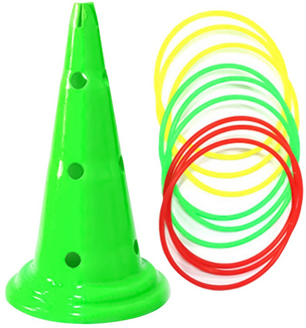 반환점(대) + 고리던지기9개 세트 (랜덤색상), 1개