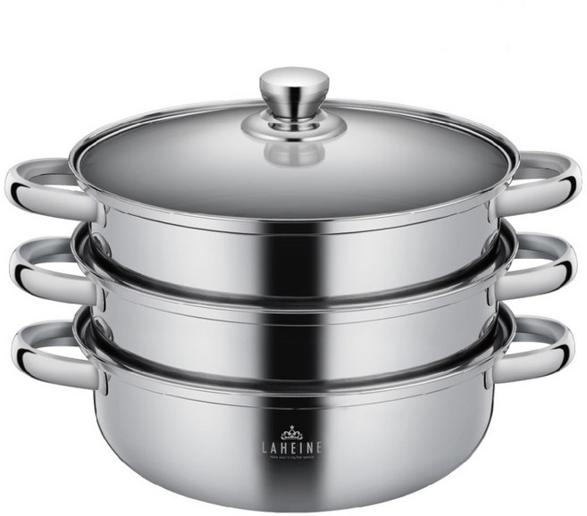 부모님 / 집들이 선물추천 가성비 끝판! IH 올스테인레스 3단 찜솥 전골냄비 28cm, 1개