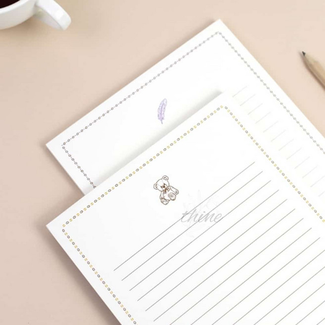 다인1412 A5 심플한 대용량 패드 편지지 60매입 글짓기, 05 새