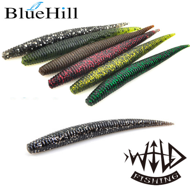 블루힐 와일드피싱 트로이카 4인치 웜 루어 배스 이카, 트로이카 4인치 002