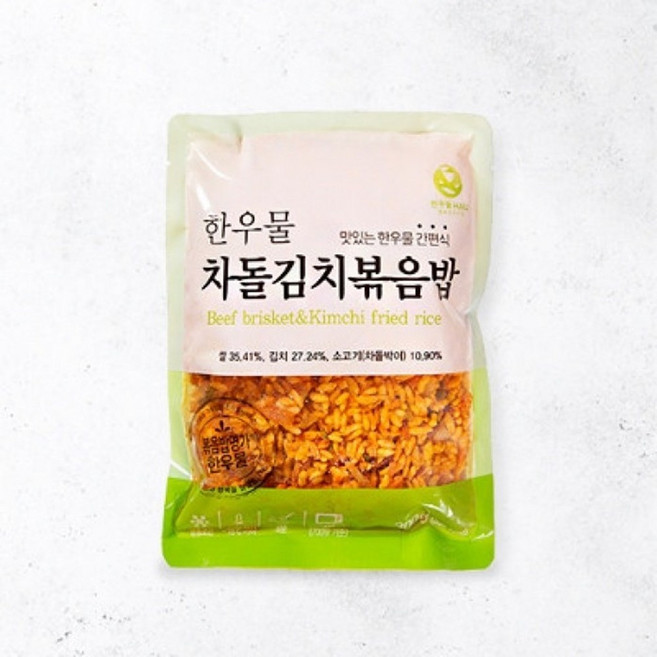 한우물 차돌김치볶음밥 300g [더바삭한], 1개
