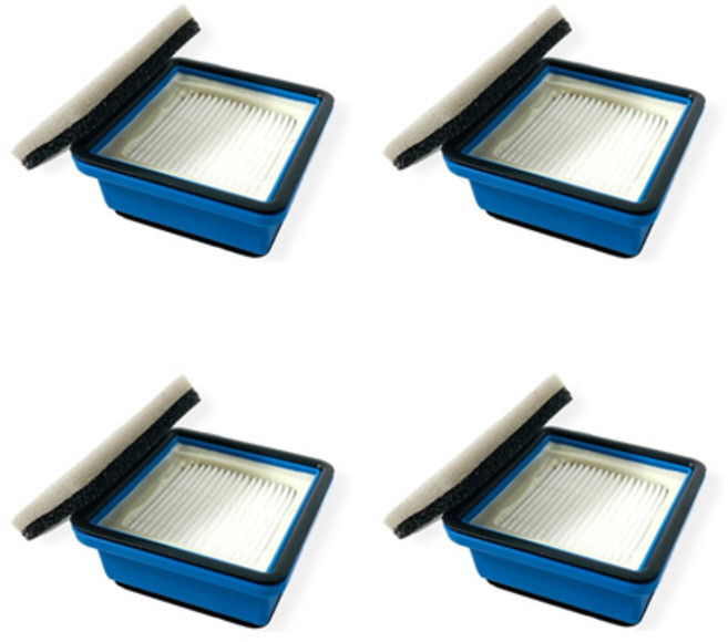 [호환] 누심비 일렉트로룩스 well 무선 청소기 Q6 Q7 Q8 필터 세트 교체 부품 4세트, 4개