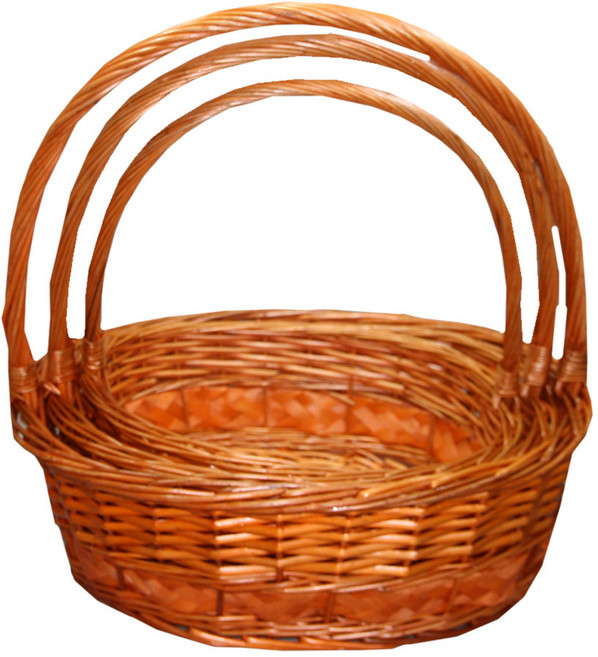 오렌지 과일 바구니/ 포장 꽃꽂이 예단 명절 선물 세트 만들기 달걀 담는 라탄 셀프 쿠키 와인 수납 빵 계란 베이커리 바게트 손잡이 인사갈때 포장용 디저트 바스켓 추수감사절 부활절, 1개