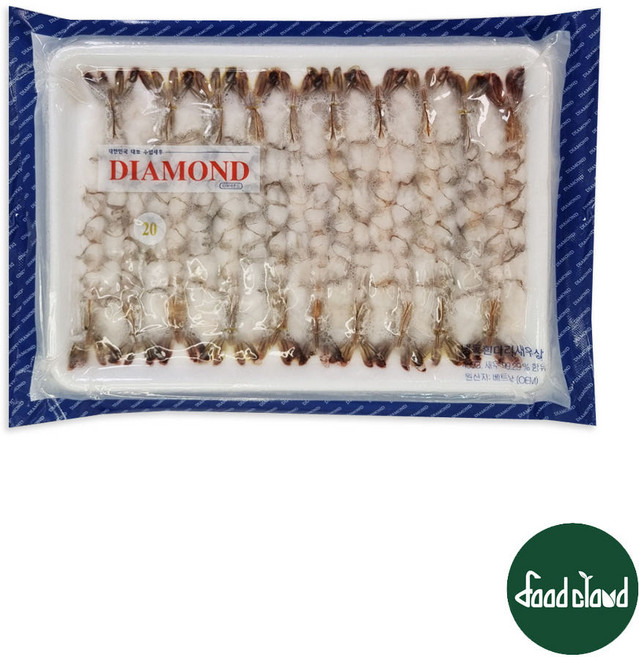 DIAMOND 튀김용 노바시 새우 20미 450g [호텔용 다이아몬드 튀김용 노바시 새우 20미 450g [호텔용 특대사이즈], 1개