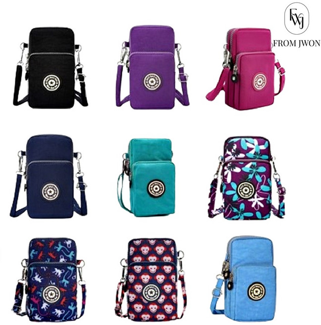 미니 크로스 핸드폰 가방 휴대폰 보조 지퍼 백 어르신 단체 선물 할머니