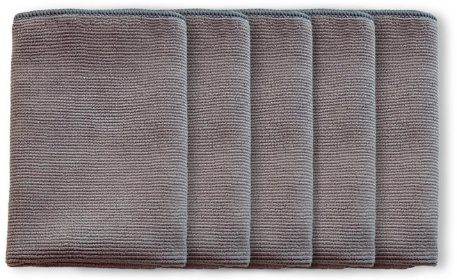 국산 초극세사 고급 경편 2합 걸레 행주, 그레이, 5개