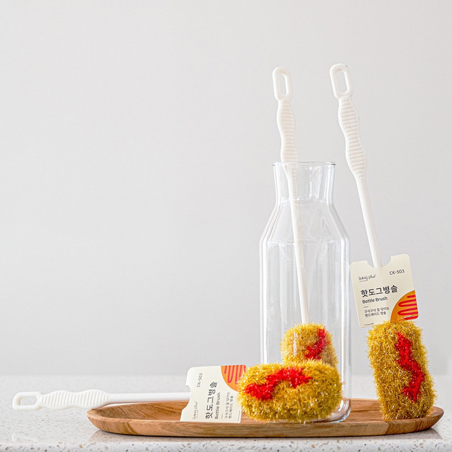 리빙플러스 핫도그병솔, 10개, 1개