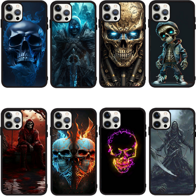타투 문신 해골 이미지 범퍼케이스 아이폰16 아이폰15 아이폰14프로 S24 S23 S22 S21 노트20울트라 노트10 A13 A15 A23 A24 A25 X커버5