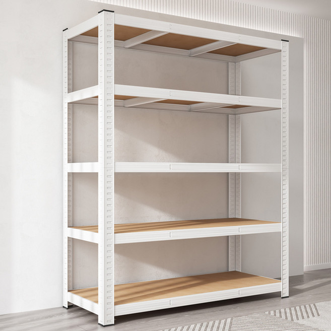 고질라 경량랙 철제선반 무볼트 조립식 앵글 선반 진열대 베란다 정리 수납장 5단 900 * 400 * 1800 블랙 화이트, 흰색(5단) 90x40x180, 1개