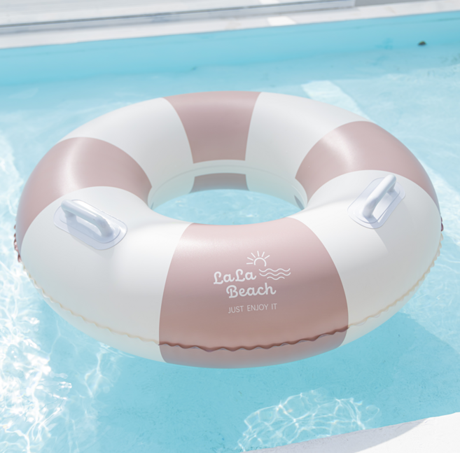 라라비치 성인용 유아용 원형 튜브 100 87 75 보행기튜브, 1개, 팬톤핑크 100