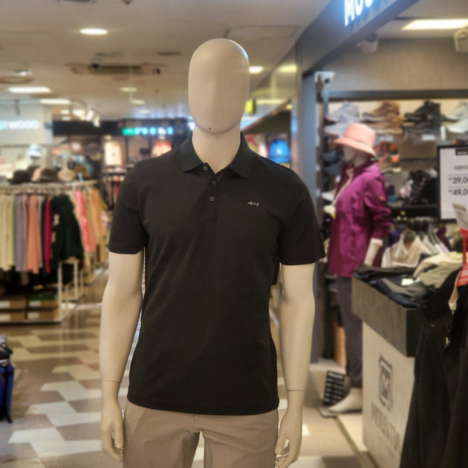 루이까스텔 여름 강력추천 남성 골프 YOKO 1단 로고 프린트 카라 티셔츠 7MDTS401 그린 루이 777