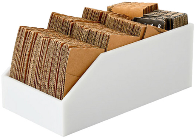 오리스타 슬리브 디스펜서 테이크아웃 컵홀더 보관함, 화이트, 1개