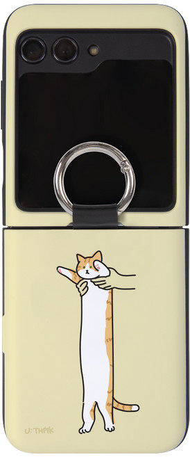 98가지 카드2장이 수납되는 마그네틱 링고리 디자인 플립6 케이스