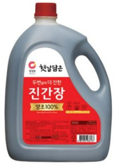 청정원 두번달여 더 진한 진간장, 3.6L, 6개