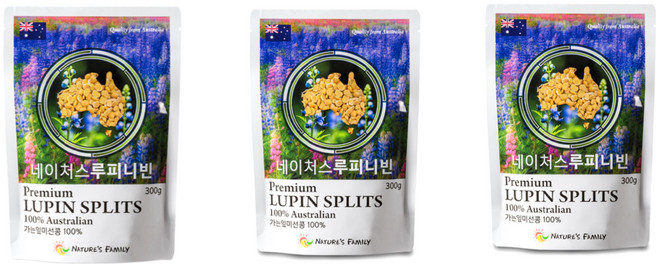 호주산 루피니빈 콩 당뇨에좋은콩 3개, 300g