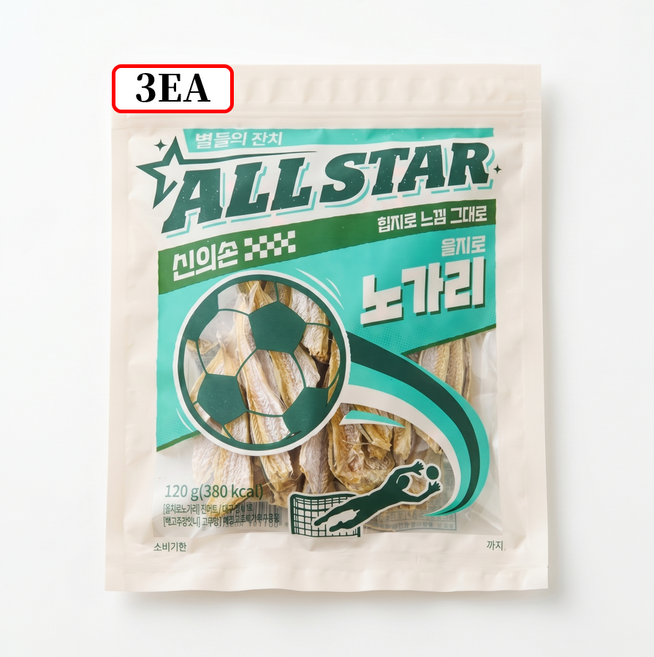 ALLSTAR 을지로 노가리, 3개, 120g
