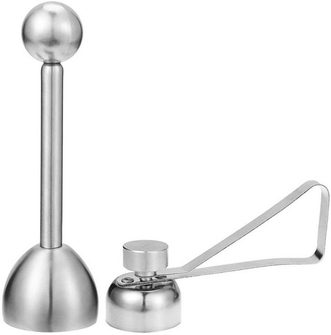 계란 절단기 계란 토퍼 계란 슬라이서 주방 도구 달걀 크래커 리무버 달걀 껍질이 단단한 부드러운 삶은 계란을위한 분리기, 은